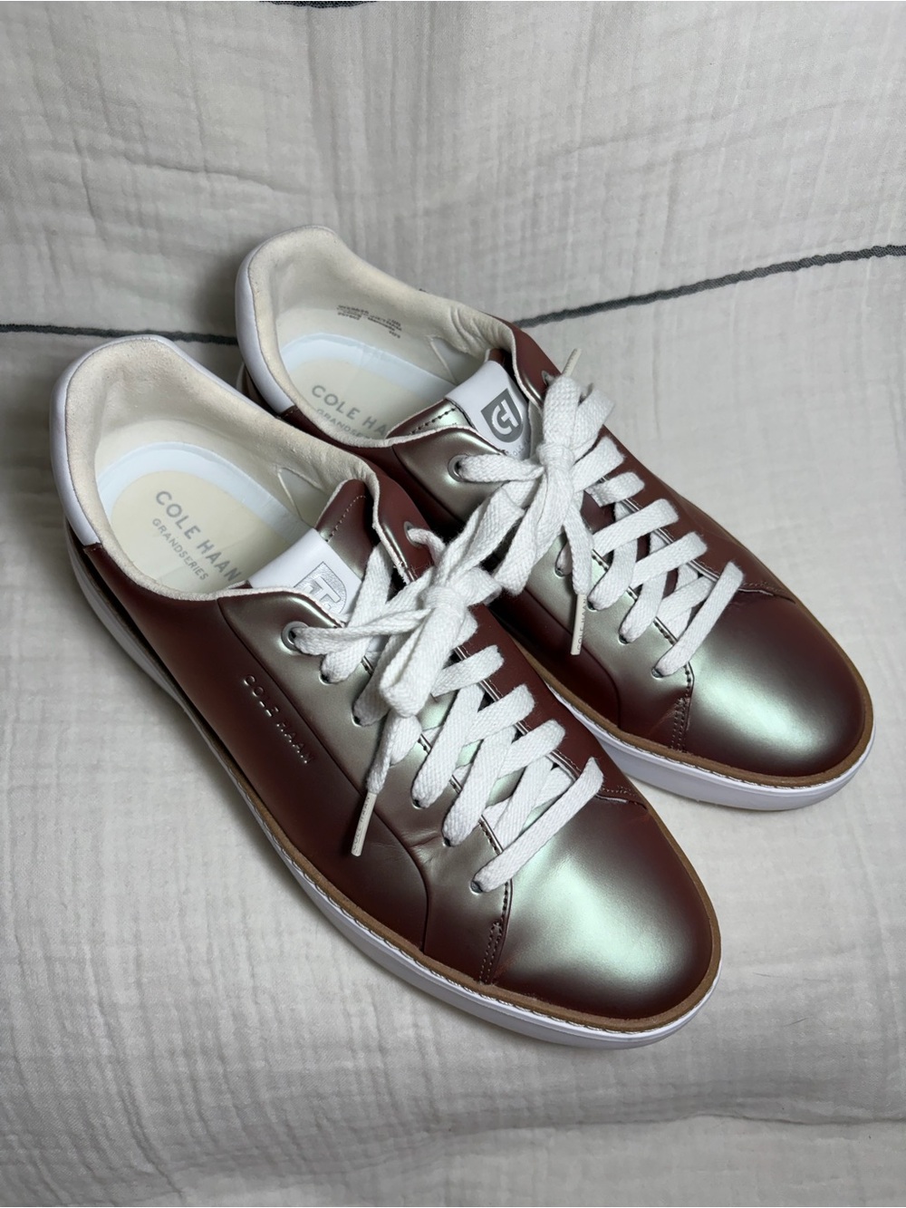 Cole Haan Iridescent GrandPro Topspin Platform Sneakers Size 10